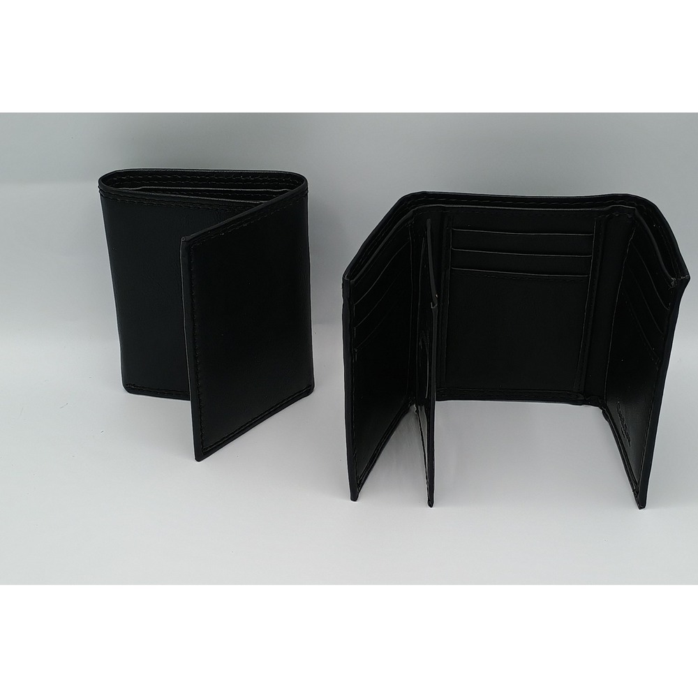 Lot‎ of 2 Black Goodfellow Tri Fold Trifold Mens Wallets Target